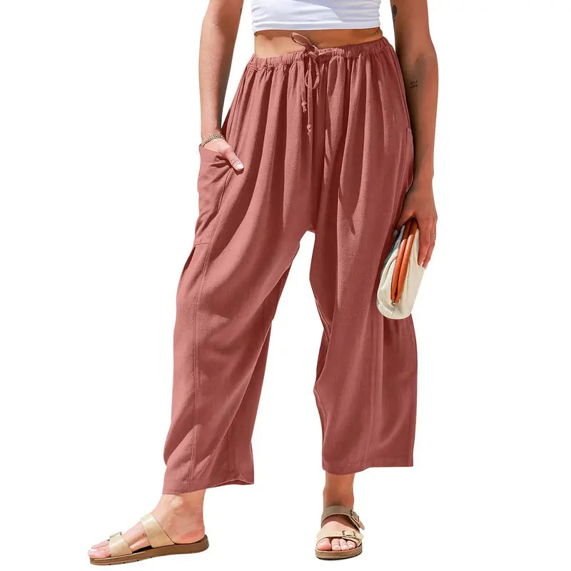 Effortless Linen Wide Leg Pants – Relaxed Fit, Flowy Comfort & Everyday Style